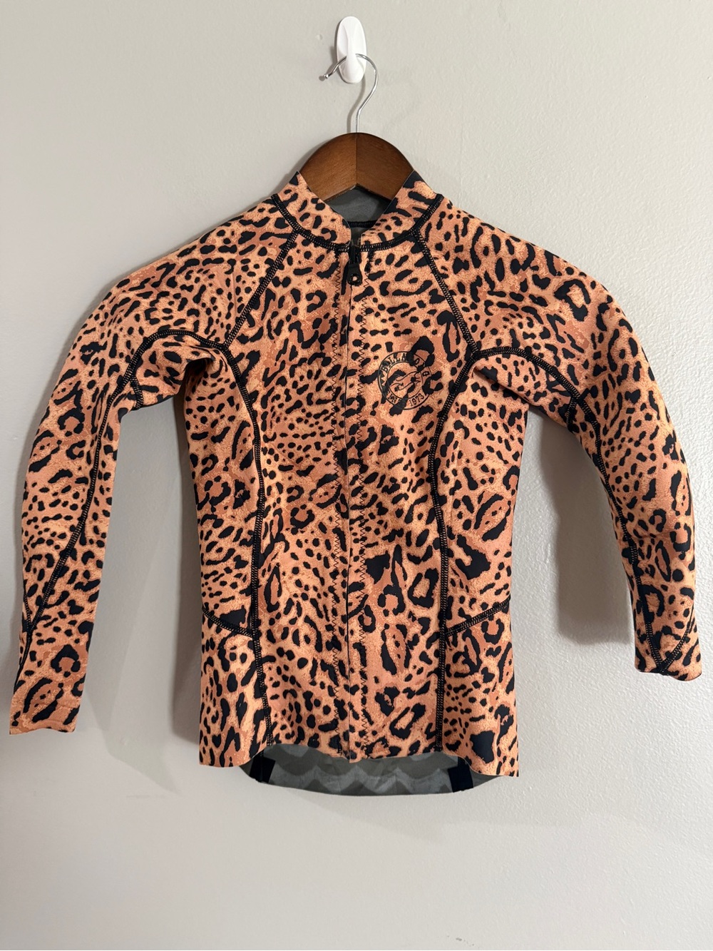 Billabong Leopard Zip-Up Wetsuit Jacket size 12